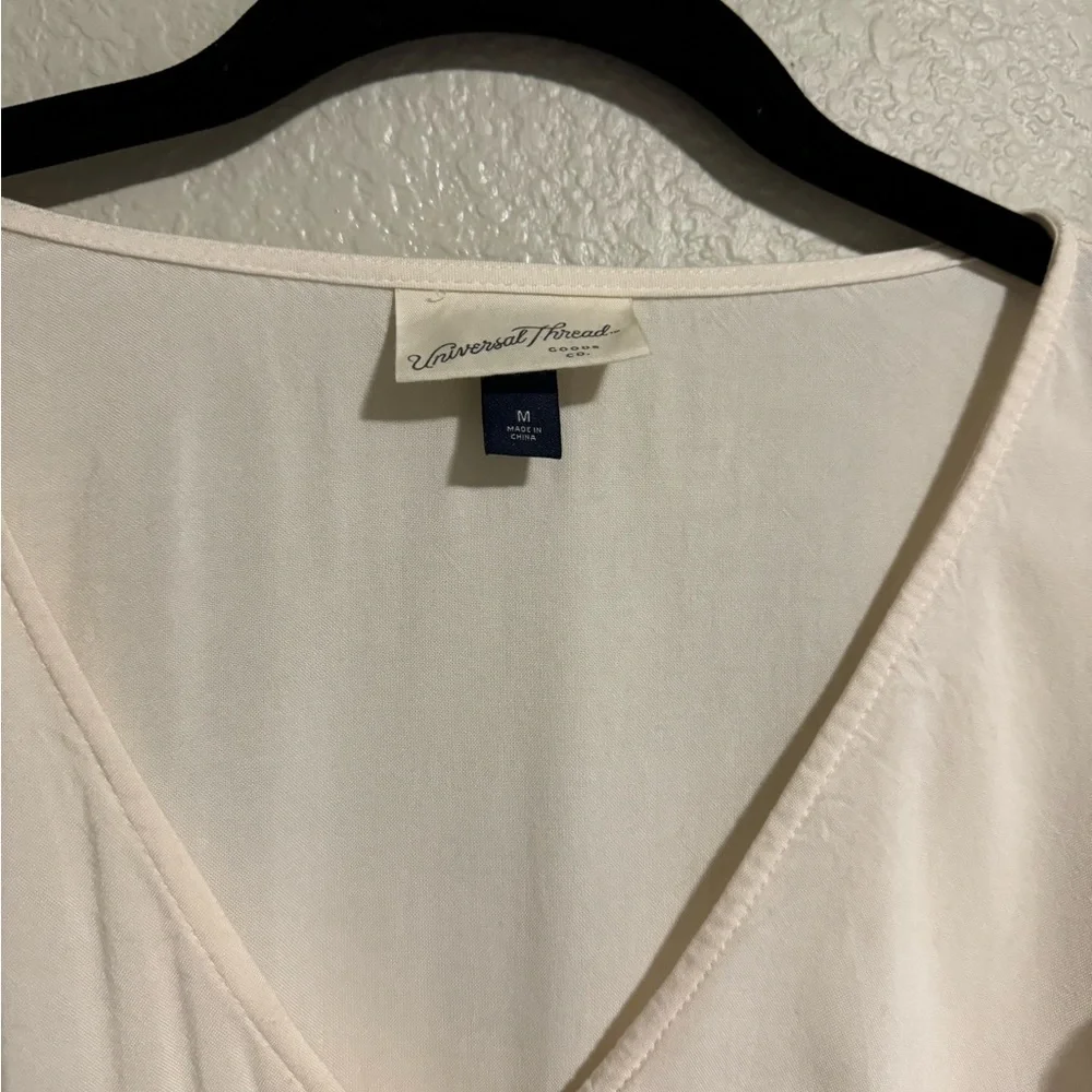 Universal Thread Ruffle Shoulder Blouse Cream - Picture 2 of 5